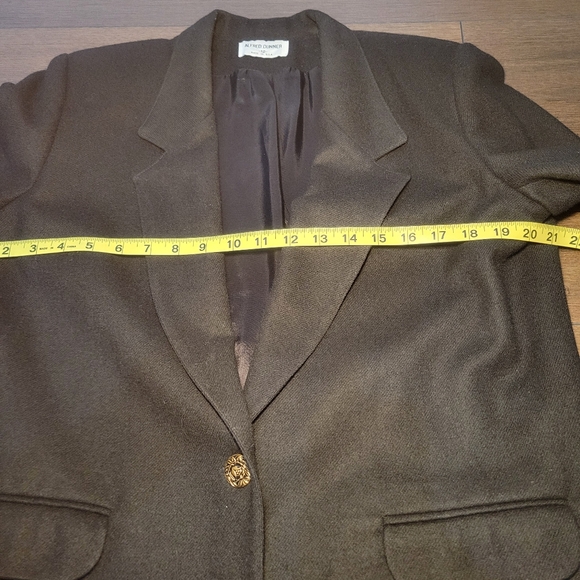 Alfred Dunner‎ Vintage Black Wool 2 Button Closure Blazer Womens Size 12 - Picture 9 of 12